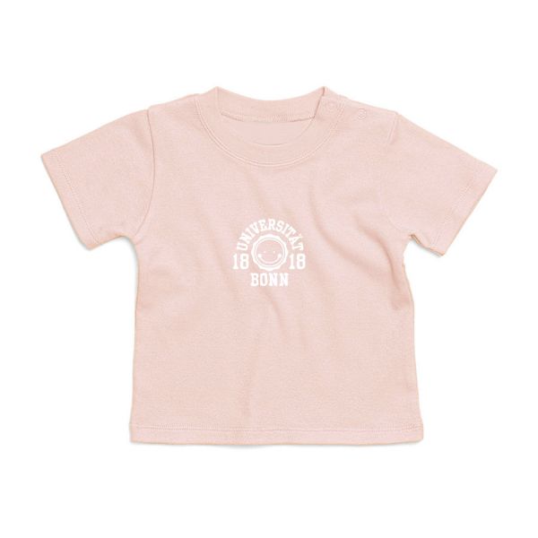 Baby T-Shirt, powder pink, smile