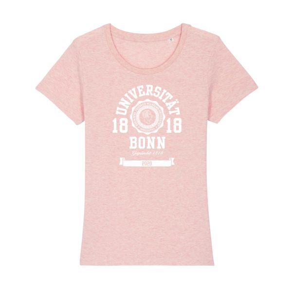 Damen Organic T-Shirt, cream heather pink, marshall 2020