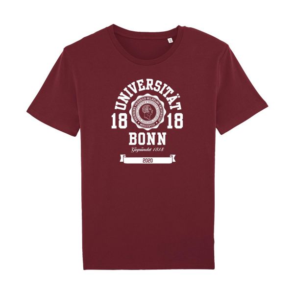 Herren Organic T-Shirt, burgundy, marshall 2020