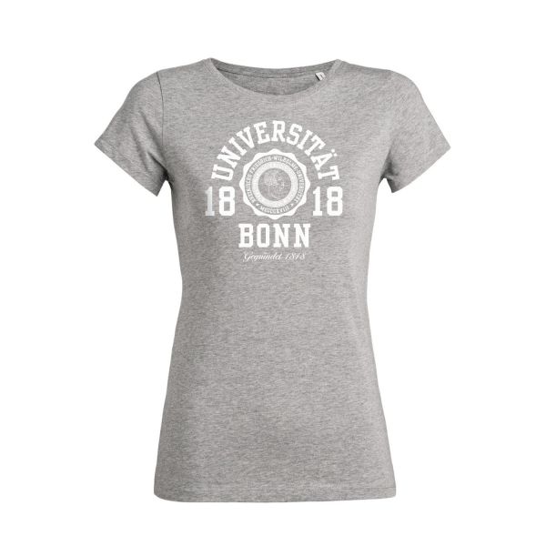 Damen Organic T-Shirt, heather grey, marshall