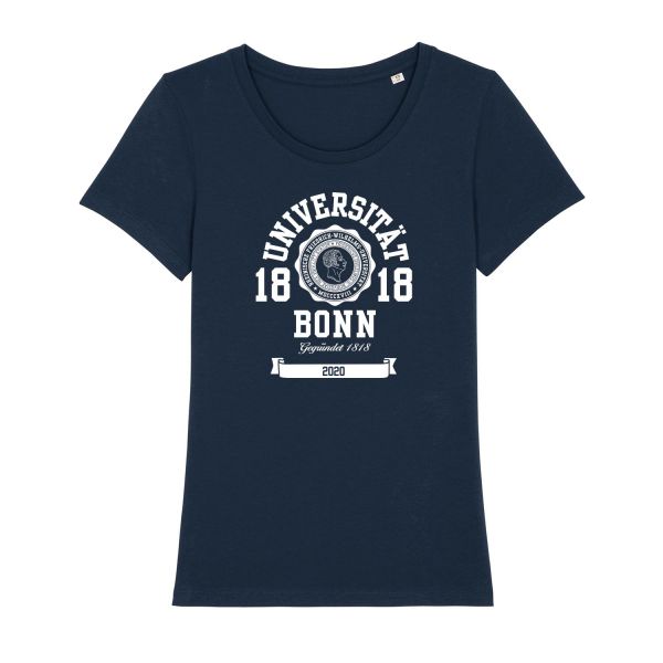Damen Organic T-Shirt, navy, marshall 2020