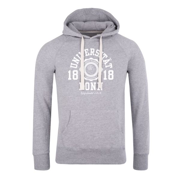 Herren Hooded Sweatshirt, heather grey, marshall
