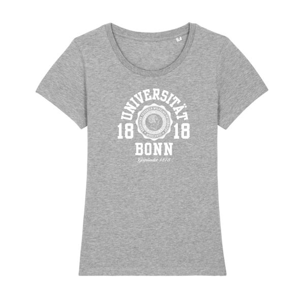 Damen Organic T-Shirt, heather grey, marshall