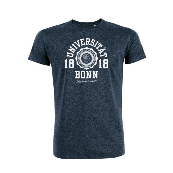 Herren Organic T-Shirt, dark heather blue, marshall
