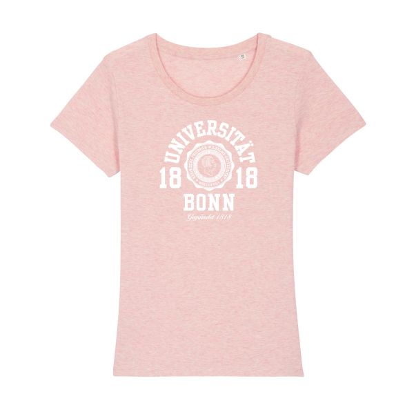 Damen Organic T-Shirt, cream heather pink, marshall